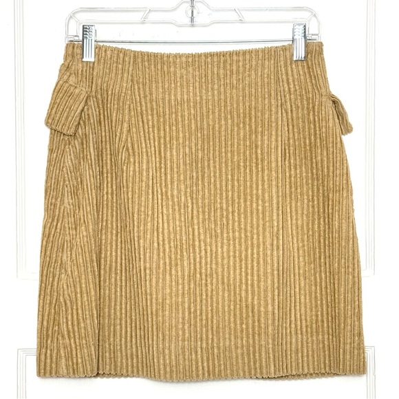 NWT BAUM UND PFERDGARTEN 90s Corduroy High Waist Flap Cargo Pocket Mini Skirt 4 - Picture 4 of 8